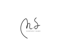 M signature logo, hand draw lettering logotype drawing