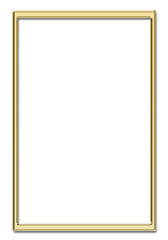 Ilustraci&oacute;n de marco met&aacute;lico en oro