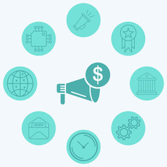 Fototapeta premium Sale vector icon sign symbol