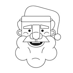Santa Claus Illustration Suitable For Greeting Card, Poster Or T-shirt Printing.