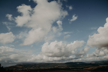 Blue Sky white cloud Mountains landscape z