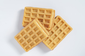 Freshly baked waffles