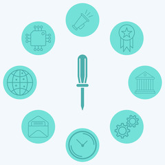 Screwdriver vector icon sign symbol