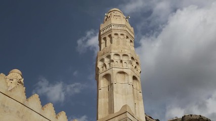 The minaret of the historical mosque "Al-Ashrafiya", located in the city of Taiz, is more than 600 years old