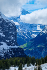 Obraz premium Beautiful village in beautiful mountain