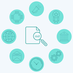 Search file vector icon sign symbol