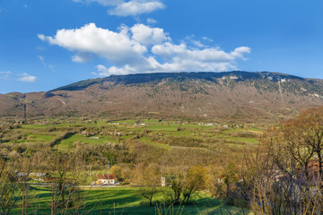 Landscape in Jura Mountains, France