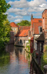 Obraz premium A corner in Brujas city, Belgium