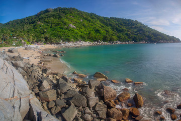 Fototapeta na wymiar Phuket, Thailand. Yanui beach on a sunny day.