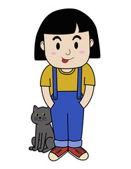 Girl&Cat