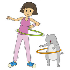 HulahoopGirl&Cat