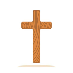 Christian Cross icon - vector.