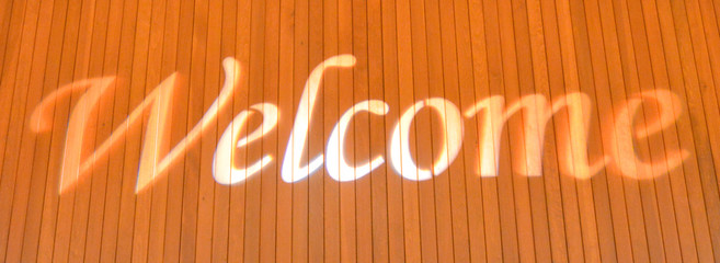 Welcome sign