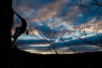 Climbing sunset
