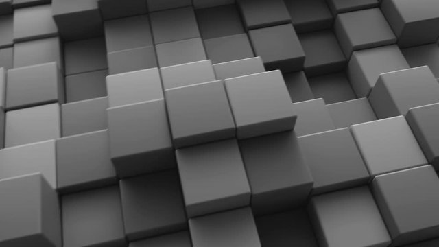 Abstract cube background. 4K CGI animation.