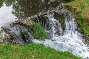 The water gardens of Annevoie, between Namur and Dinant, Belgium