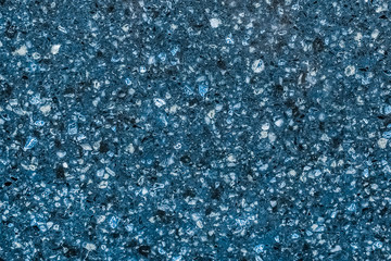 Fototapeta na wymiar Texture of a decorative sparkling or crystal surface blue bar