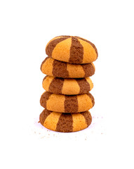 cookies on white background