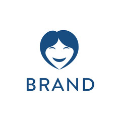 Logo Design Concept with Happy Face Icon