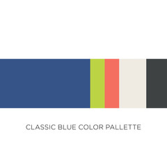 Color Scheme Palette using Classic Blue Color.