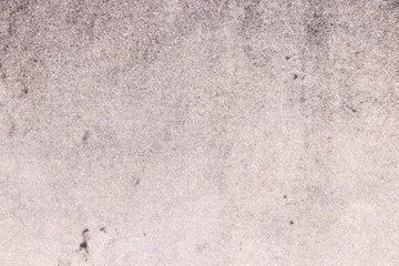 Light gray shabby paper background. Blank and abstract backdrop. Vintage dark background with space for text or image. Empty template and mockup for designers.