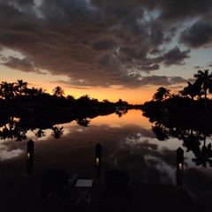 Obraz premium Sonnenuntergang über Cape Coral