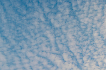 Evening sky with clouds at sunset