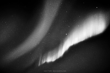 Night starry sky, Milky Way. Galaxy in space. Black white background