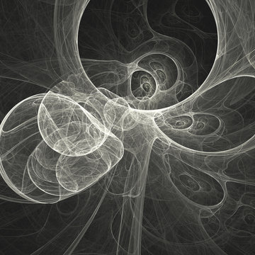 Fototapeta white abstract fractal image