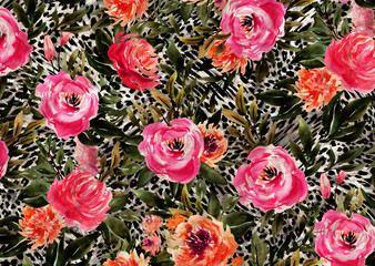 leopard skin and fur background