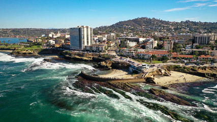 Fototapeta premium La Jolla Cove San Diego Aerial Photo
