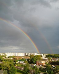 Fototapeta na wymiar rainbow in the sky