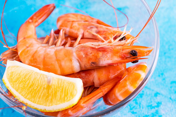 boiled crawfish on white plate