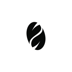 black Leaf logo icon design vector illustration
