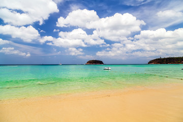 Obraz premium Blue sea sky horizon Phuket, Thailand