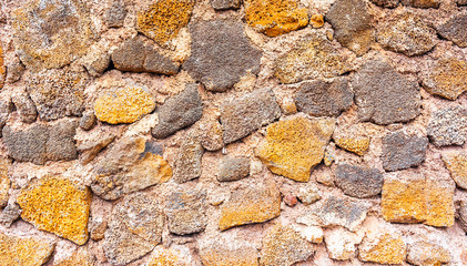 Stone wall texture, Santa Cruz Island-Port Ayora, Galapagos Island.