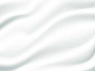 White cloth background abstract with soft waves.