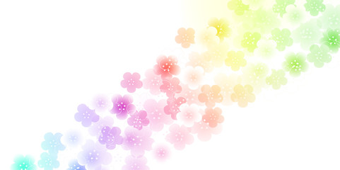 梅　花　春　背景