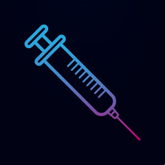 Syringe nolan icon. Simple thin line, outline vector of sciense icons for ui and ux, website or mobile application