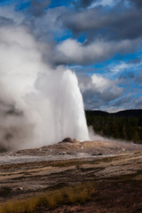 Geyser letting off steam