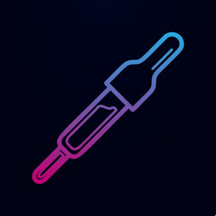 Pipette nolan icon. Simple thin line, outline vector of sciense icons for ui and ux, website or mobile application