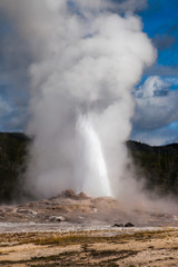 Geyser letting off steam