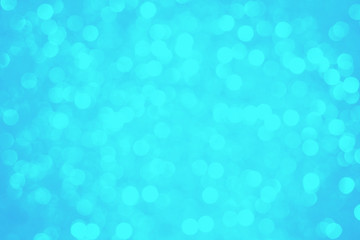 Aquamarine turquoise ultra aqua color background, blurred lights background