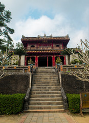 The tomb of Emperor Minh Mang in Hue, Vietnam