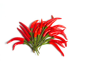 Naklejka premium Red chilli isolated on white background