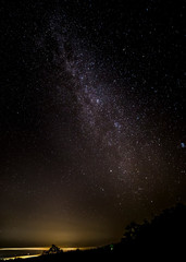 milkyway over town