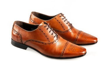 brown leather shoes