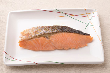 紅鮭の塩焼き