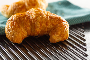 croissant on a plate