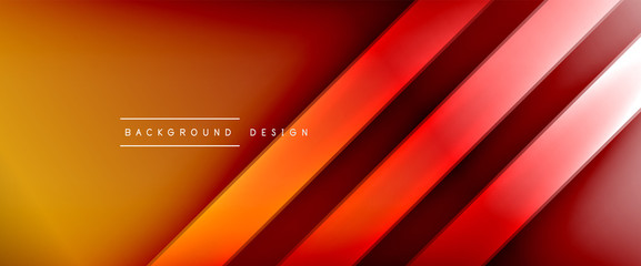 Dynamic trendy fluid color gradient abstract background with flowing wave lines. Vector Illustration